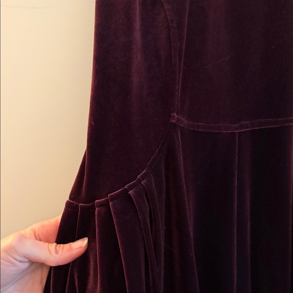 Free People Burgundy Velvet Dress - Picture 6 of 7